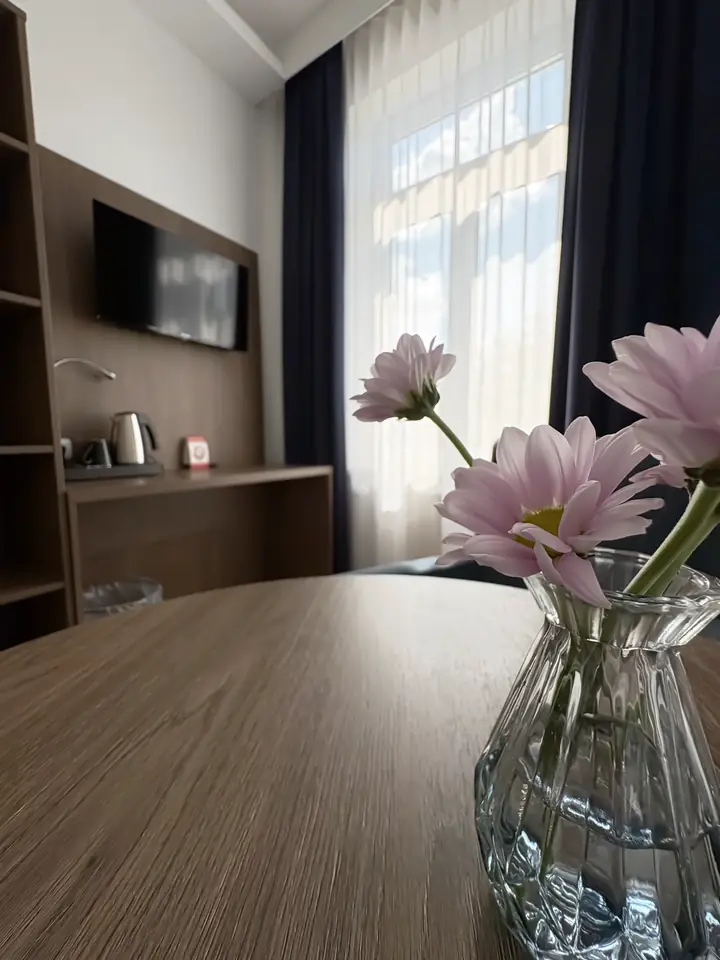 Blumen im Rabe's Hotel